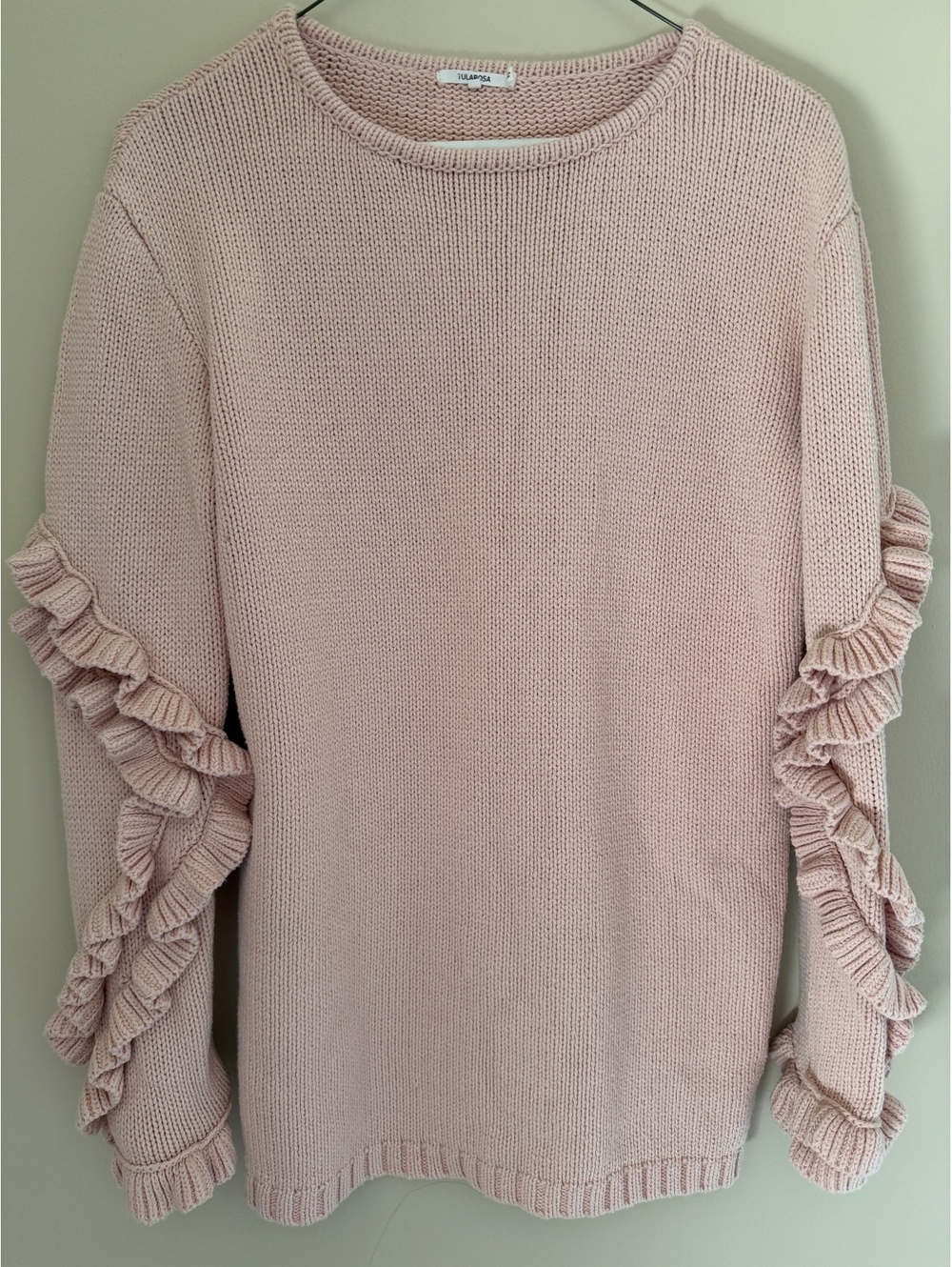 XXS oversized pink knit Tularosa sweater